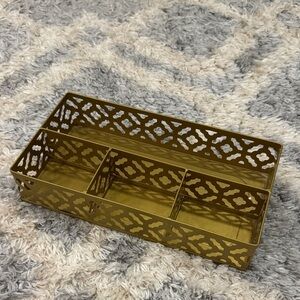 Gold Decorative Organizer Tray